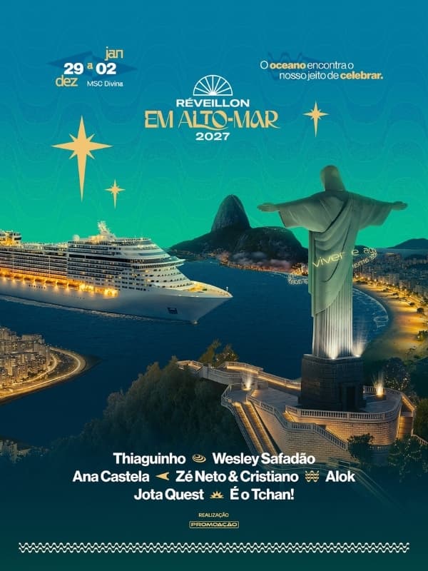 Navio Réveillon em Alto-Mar
